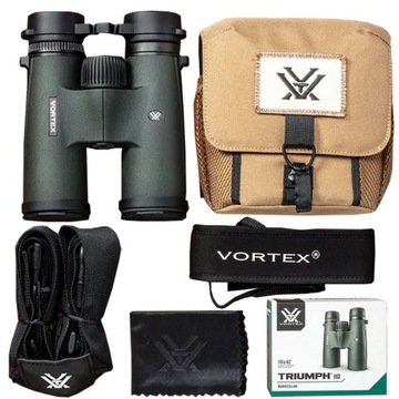 LORNETKA VORTEX TRIUMPH HD 10X42 DOŻYWOTNIA ZESTAW