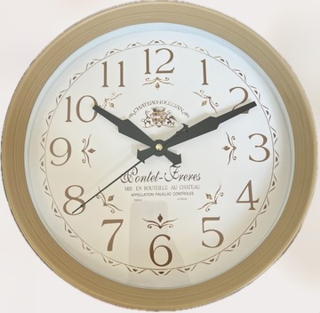 ZEGAR ŚCIENNY W STYLU RETRO VINTAGE ŚREDNICA 30CM