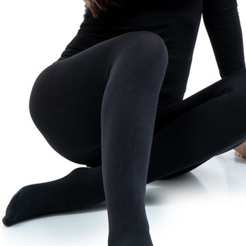 БЕСШОВНЫЕ КОЛГОТКИ ИЗ САТИНОВОГО ХЛОПКА С ФЛИСОВЫМ УТЕПЛИТЕЛЕМ.