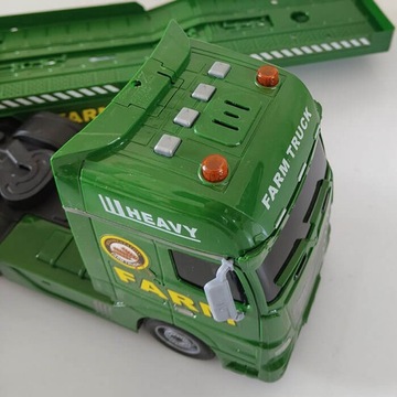 ГРУЗОВИК С ТРАКТОРАМИ ИНТЕРАКТИВНАЯ ФЕРМА ГРУЗОВИК СВЕТ И ЗВУК