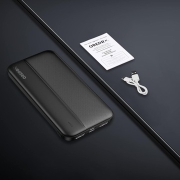 Power Bank 10000 мАч USB-C, MICRO USB, 2 x USB