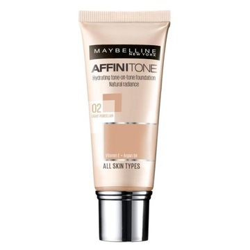 MAYBELLINE Affinitone podkład 02 Light Porcelain