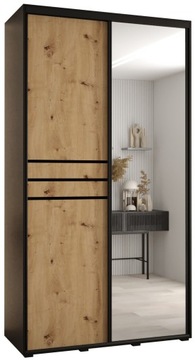 Szafa przesuwna garderoba wysoka DAV 11 140 cm gł. 45 cm