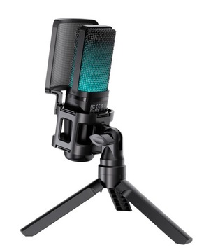 Микрофон AstroByte NOVA BLACK — штатив USB RGB / ИГРОВОЙ / ПОТОКОВЫЙ