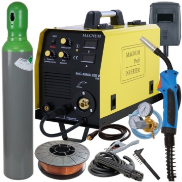 СВАРОЧНЫЙ АППАРАТ MAGNUM MIG 200ВТ MMA MIGOMAT НАБОР 2в1