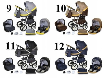 ДЕТСКАЯ КОЛЯСКА VERDI OPTIMA WHITE 3В1 + АКСЕССУАРЫ