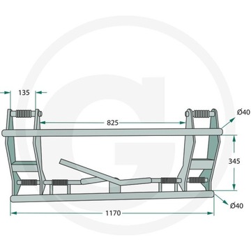 Евро быстросборная рама для фронтального погрузчика