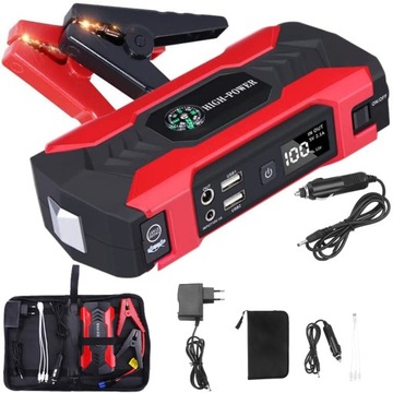 JUMP STARTER ROZRUCH, ROZRUSZNIK AWARYJNY, POWERBANK DO SAMOCHÓD 18000mAh