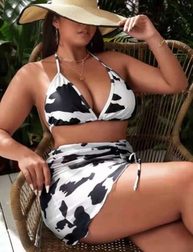 C178 Zestaw Bikini 3 Pak Strój kąpielowy SHEIN 1XL