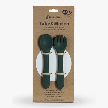 PETITE&MARS Silikonowe sztućce TAKE&MATCH