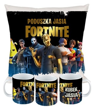 ZESTAW PODUSZKA KUBEK FORTNITE PREZENT DLA GRACZA