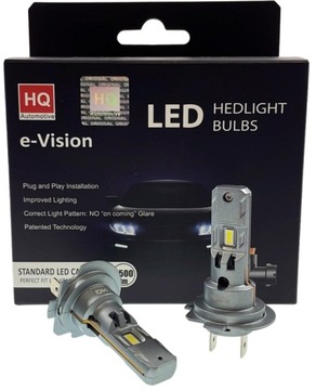 H7 LED HQ E-VISION 12V 6000K PLUG & PLAY / DRIVE MOCNE BMW F30 GOLF 6 7