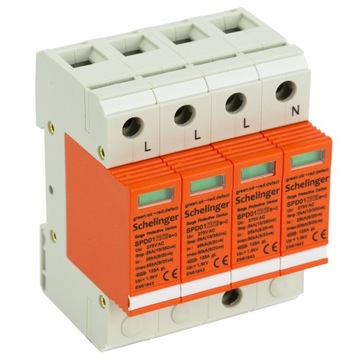Ogranicznik Przepięć 4P 25-50kA T1+T2 B+C Ochrona