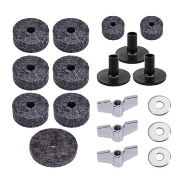 Nakrętki skrzydełkowe podkładki filcowej do mocowania talerza, akcesoria zamienne, bęben szary