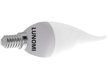 Żarówka LED świecowa, ciepła E14, 6W, F37
