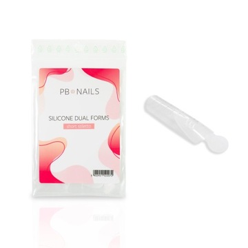 PB NAILS FORMY FRENCH DUAL FORMS SHORT STILETTO