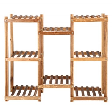 БОЛЬШАЯ ДЕРЕВЯННАЯ КЛУМБА ПОДСТАВКА ДЛЯ РАСТЕНИЙ 5 ЯРУСОВ СТОЯЧИЙ КНИЖНЫЙ ШКАФ