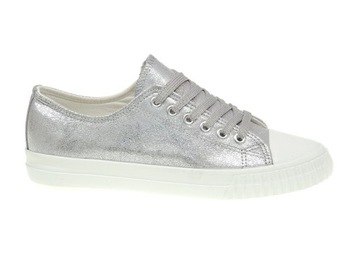 Gładki Trampki Jakość Pierwsza BK6183-3 Grey r. 40