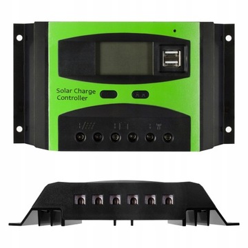 Solarny regulator ładowania 40A LCD USB