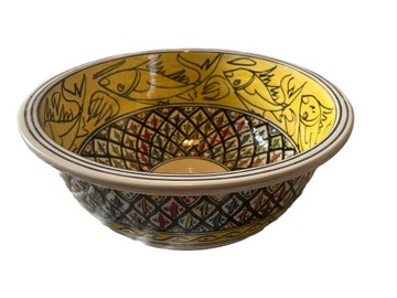 ORIENTALNA CERAMICZNA UMYWALKA ZLEW @MAROKO@ @UNIKAT@ @RĘKODZIEŁO@