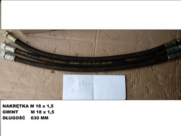 Przewód hydrauliczny M18x1,5 / M18x1,5 L-10-AB-630