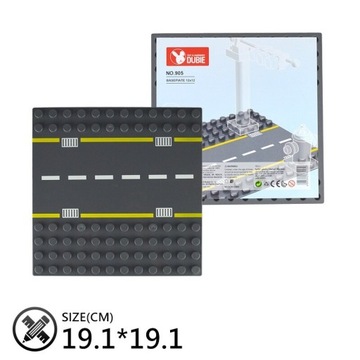 Строительная плита Street Bend для блоков Duplo