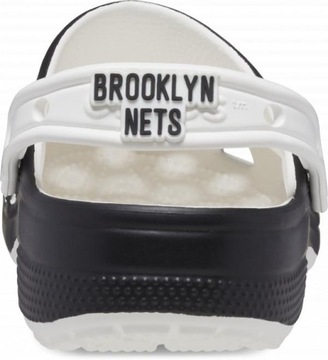 Męskie Buty Chodaki Klapki Crocs Classic NBA Brooklyn Nets Clog 45-46