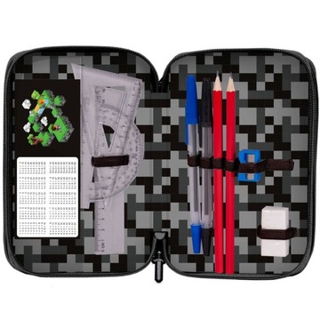 Футляр для карандашей с тремя отделениями и приспособлениями для игры Boy PIXELS PIXELE