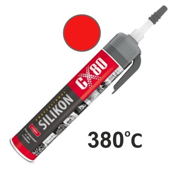 SILIKON WYSOKOTEMPERATUROWY CX-80 czerwony 210ml