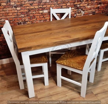 Solidny Stół 120x80 z Litego Drewna od PRODUCENTA HIT Cenowy Stylowy