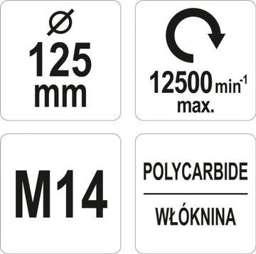 ДИСК ШЛИФОВАЛЬНЫЙ ДИСК 125ММ НЕТКАНАЯ ТКАНЬ М14