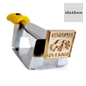 Stempel termiczny do burgerów, skóry, drewna TWOJE LOGO hot stamp wypalarka