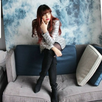 A987 ПИДЖАК ZARA КУРТКА С ПАЙЕТКАМИ ПАЛЬТО ПИДЖАК КУРТКА TRINNY WOODALL - M