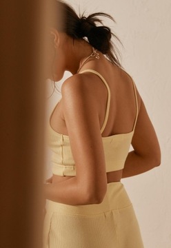 RE_STYLD ŻÓŁTY TOP RAMIĄCZKA 7UH XXJ__46