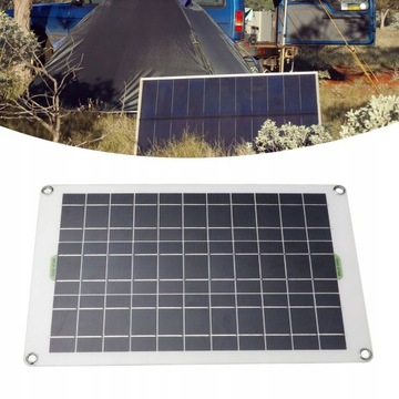 ПОРТАТИВНАЯ СОЛНЕЧНАЯ ЗАРЯДНАЯ ПАНЕЛЬ 50ВТ 12В КОМПЛЕКТ