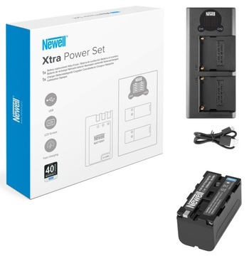 Двухканальное зарядное устройство и комплект аккумуляторов Newell DL-USB-C