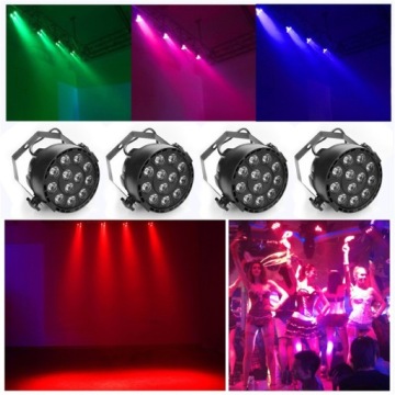 LED Par SLIM 12 x 4W ZQ01428 RGB + держатель REMOTE