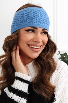 OPASKA DAMSKA NA GŁOWĘ USZY NAUSZNIKI TURBAN CZAPKA CIEPŁA SZEROKA JEANSO