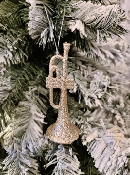 РОЖДЕСТВЕНСКОЕ УКРАШЕНИЕ - КУЛОН ТРУБА - шампанское