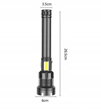 XHP90 USB-зум-светодиодный фонарик COB + 2 аккумулятора LiitoKala