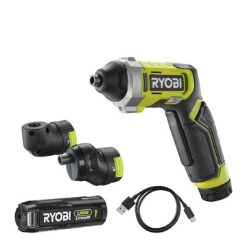 Ryobi Wkrętak akumulatorowy z 2 nasadkami 4V 1x2Ah