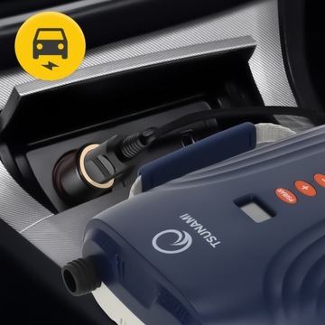 ЭЛЕКТРИЧЕСКИЙ НАСОС для TSUNAMI SUP BOARD от прикуривателя + НАКОНЕЧНИКИ