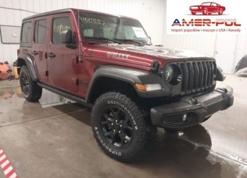 Jeep 2021 Jeep Wrangler 2021r., Unlimited Willys, od ubezpieczalni 2.0 Benzyna 270KM