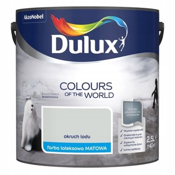 Dulux Kolory Świata farba lateksowa Okruch Lodu 2,5l