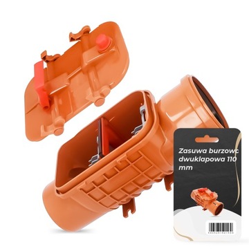 Zawór zwrotny dwuklapowy przeciwzalewowy 110 mm