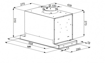 Maan Helios 60 Slider Silent Premium Line встраиваемая вытяжка