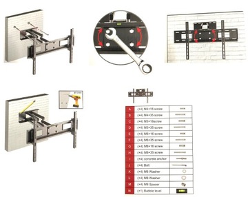 ПРОЧНАЯ УНИВЕРСАЛЬНАЯ РЕГУЛИРУЕМАЯ ПОДВЕСКА ДЛЯ ТЕЛЕВИЗОРА КРЕПЛЕНИЕ ДЛЯ ТЕЛЕВИЗОРА VESA 30–70 дюймов