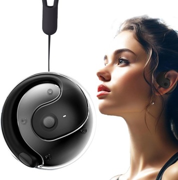 SŁUCHAWKI BEZPRZEWODOWE ZAUSZNE BLUETOOTH 5.4 JM13 2024 SPORTOWE-Czarny