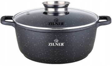 Garnek Marmurowy Z Pokrywką 4.4L / 24cm ZILNER
