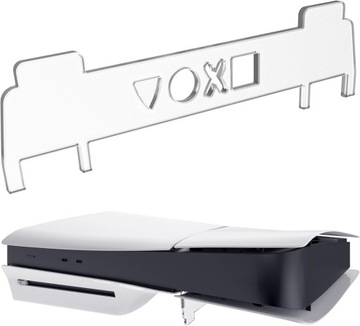 STOJAK POZIOMY NA PS5 SLIM DISC EDITION PRZEZROCZYSTY STOJAK AKRYLOWY